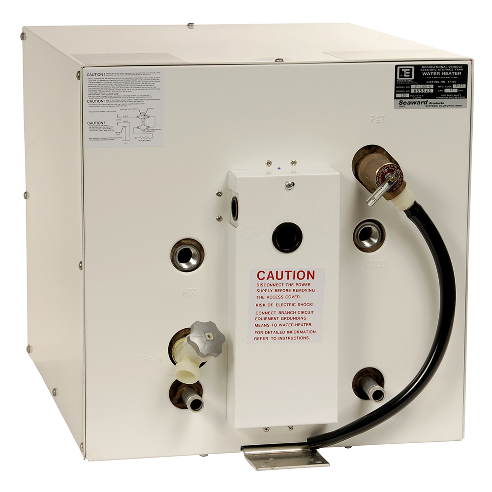 Whale Seaward 11 Gallon Hot Water Heater w/Front Heat Exchanger – White Epoxy – 240V – 1500W Whale Seaward 11 Gallon Hot Water Heater w/Front Heat Exchanger – White Epoxy – 240V – 1500W