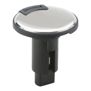 Attwood LightArmor Plug-In Base – 3 Pin – Stainless Steel – Round