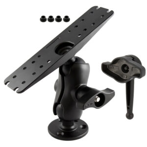 Ram Mount D Size 2.25″ Ball Mount w/11″ X 3″ Rectangle Plate, 3.68″ Round Plate and Hi-Torq&trade; Wrench