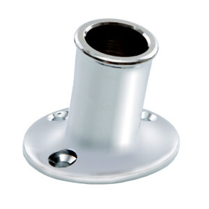 Whitecap Top-Mounted Flag Pole Socket CP/Brass – 3/4″ ID