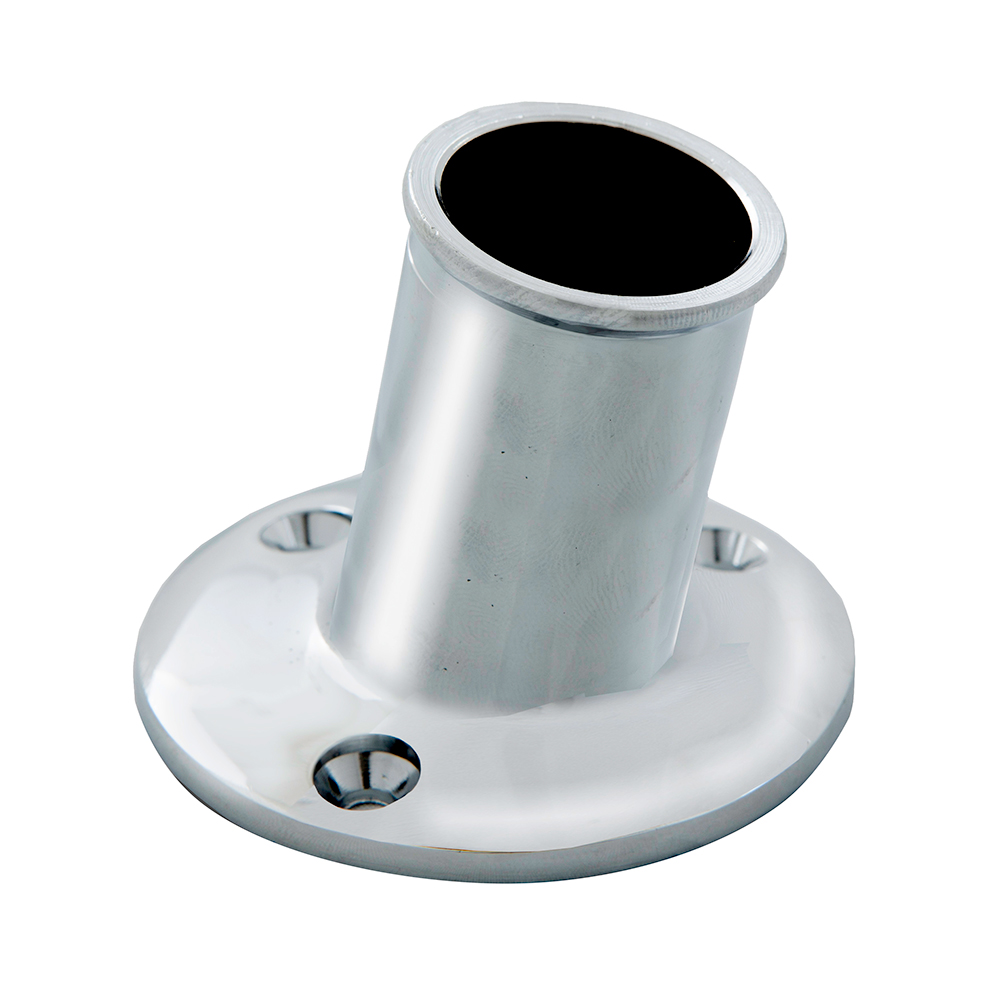 Whitecap Top-Mounted Flag Pole Socket CP/Brass – 1″ ID Whitecap Top-Mounted Flag Pole Socket CP/Brass – 1″ ID
