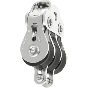 Ronstan Series 15 Ball Bearing Utility Block – Triple Block, Becket, Loop Head