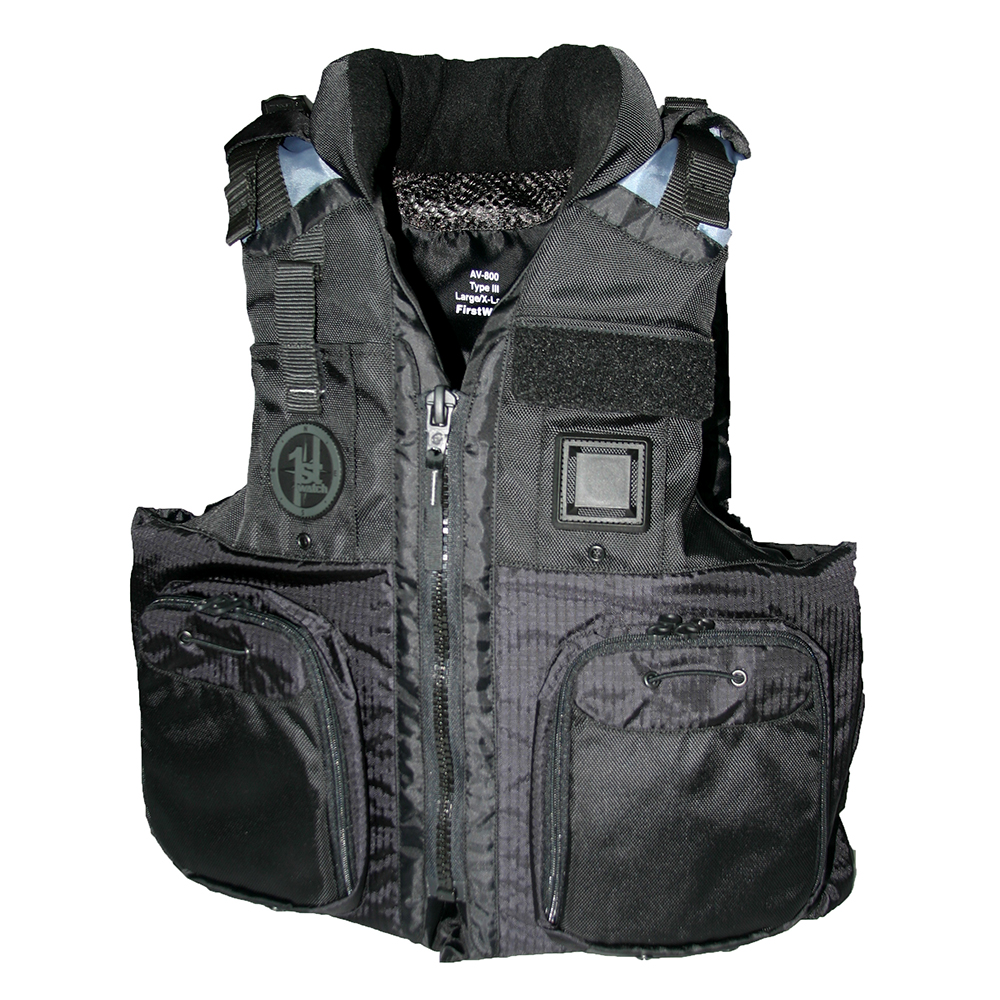 First Watch AV-800 Four Pocket Flotation Vest – Black – XXL to 3XL First Watch AV-800 Four Pocket Flotation Vest – Black – XXL to 3XL