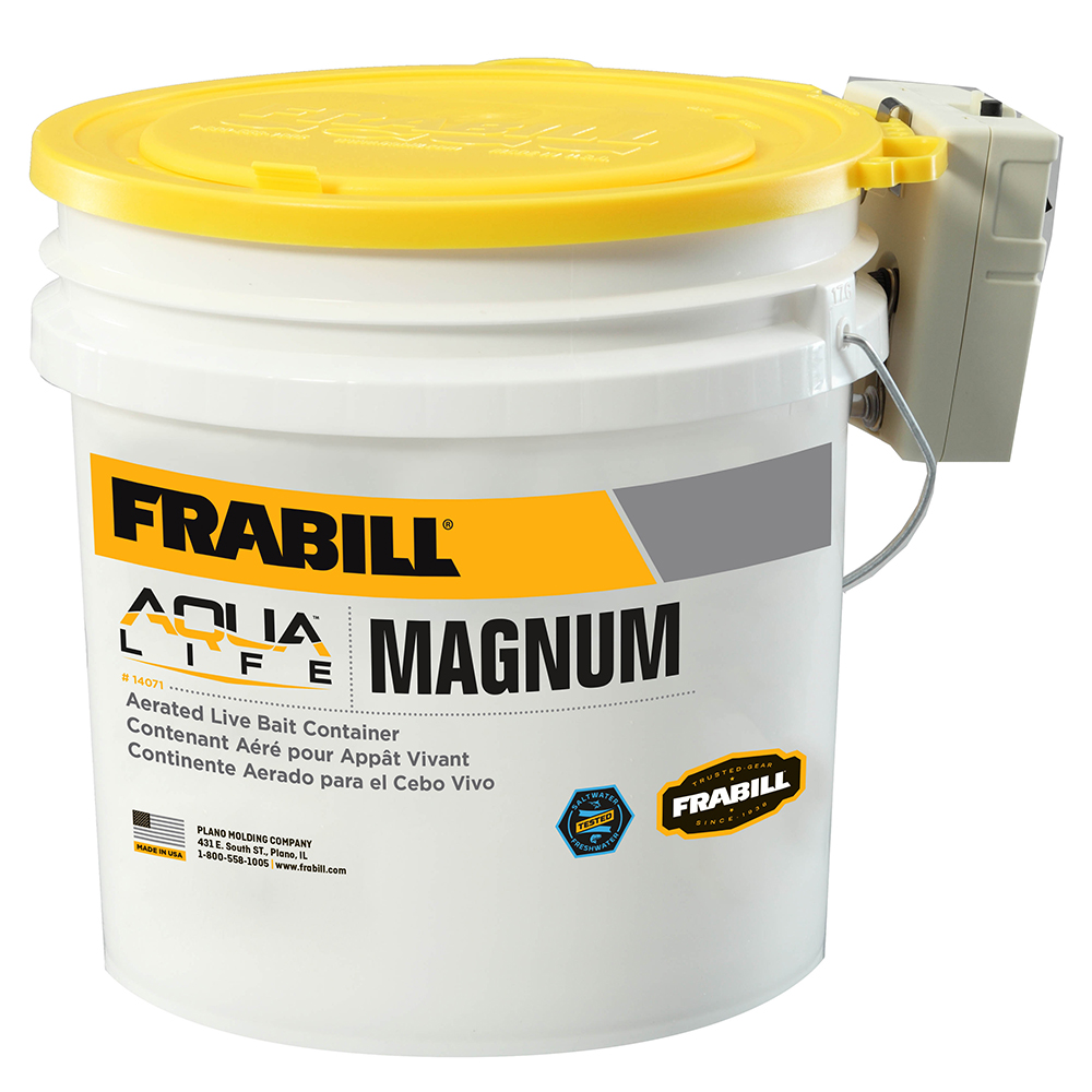Frabill Magnum Bucket – 4.25 Gallons w/Aerator Frabill Magnum Bucket – 4.25 Gallons w/Aerator