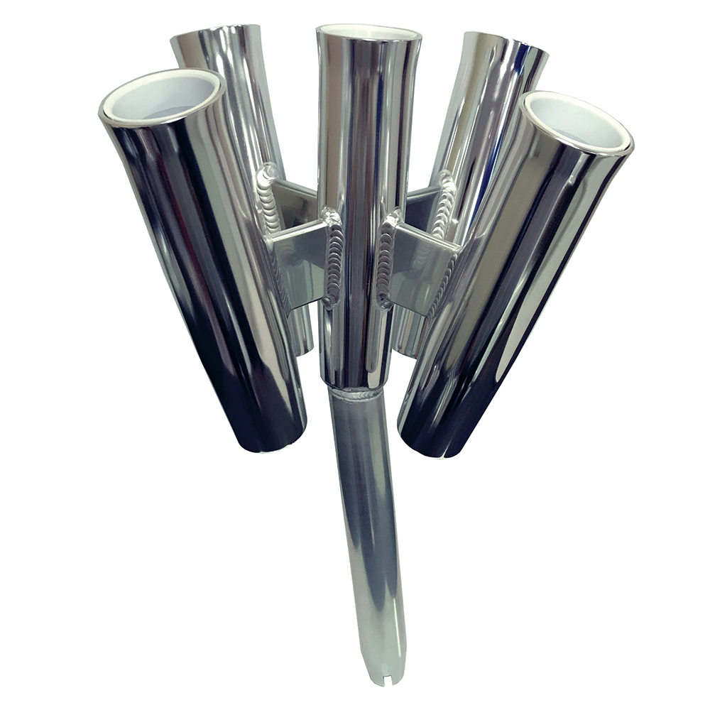 Tigress Five Rod Cluster – Bent Butt – Polished Aluminum Tigress Five Rod Cluster – Bent Butt – Polished Aluminum