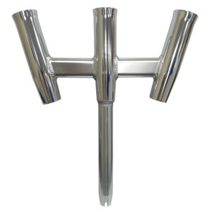 Tigress GS Trident Rod Holder – Straight Butt – Polished Alumunim