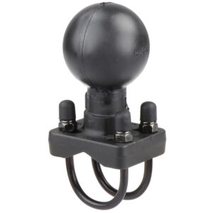 RAM Mount Double U-Bolt Base w/D Size 2.25″ Ball f/Rails 1.25″ – 1.5″ Diameter