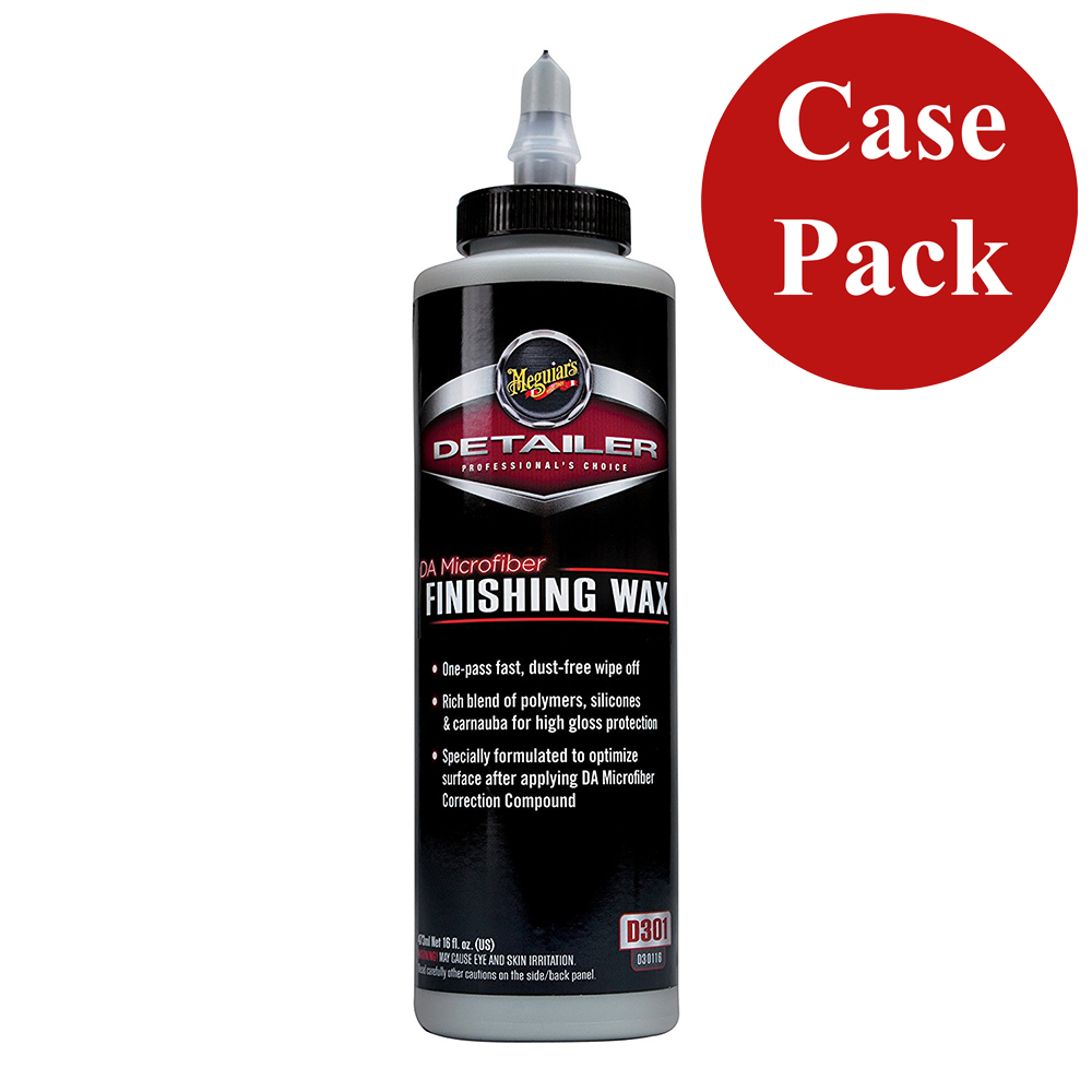 Meguiar's DA Microfiber Finishing Wax – 16oz *Case of 6* Meguiar's DA Microfiber Finishing Wax – 16oz *Case of 6*