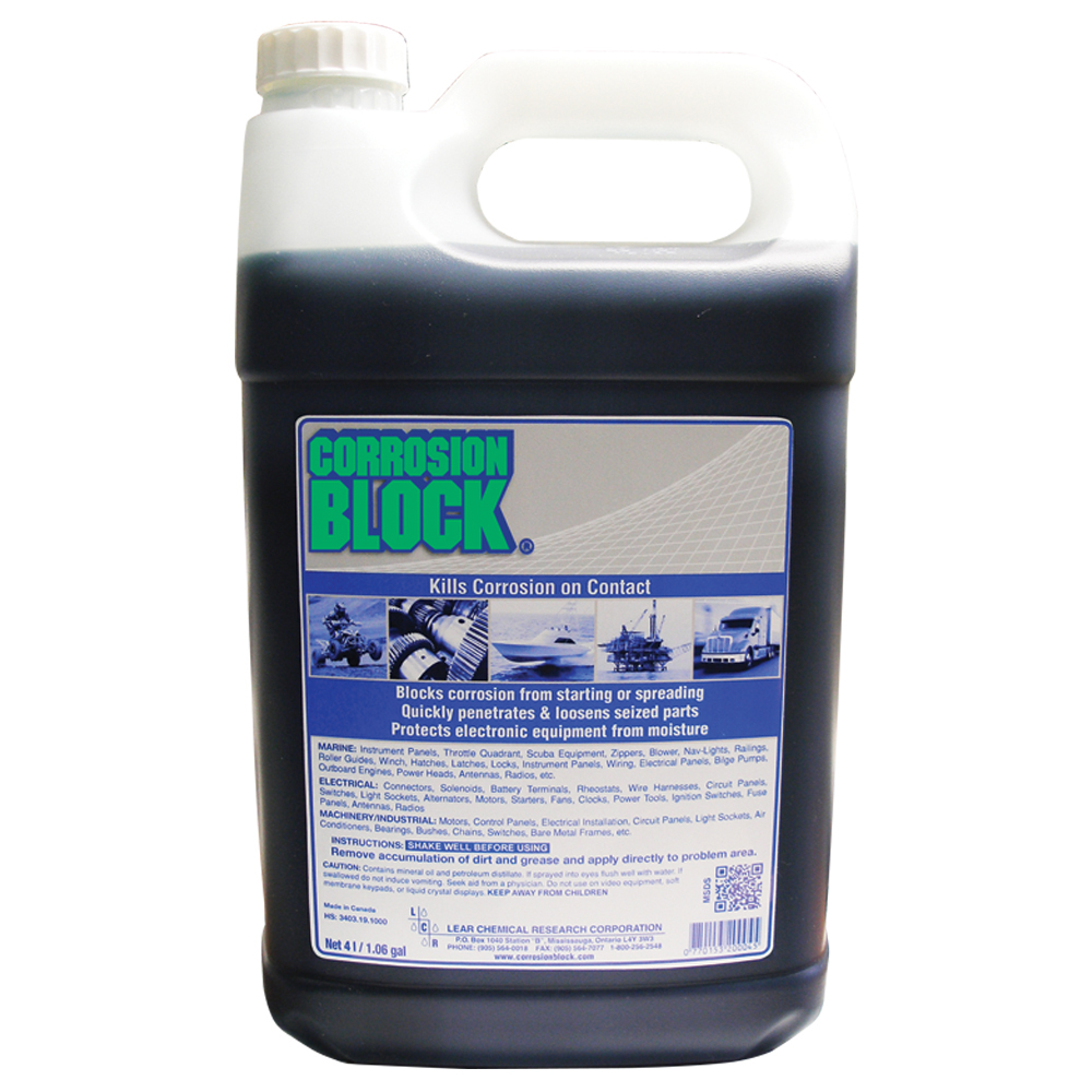 Corrosion Block Liquid 4-Liter Refill – Non-Hazmat, Non-Flammable & Non-Toxic Corrosion Block Liquid 4-Liter Refill – Non-Hazmat, Non-Flammable & Non-Toxic