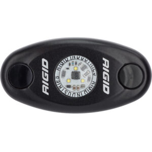 RIGID Industries A-Series Black Low Power LED Light – Single – Red