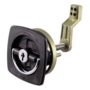 Perko Black Flush Lock – 2.5″ x 2.5″ w/Offset Cam Bar & Flexible Polymer Strike