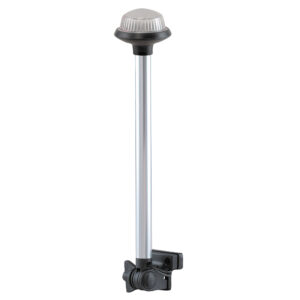 Perko Fold Down All-Round Frosted Globe Pole Light – Horizontal Mount – White