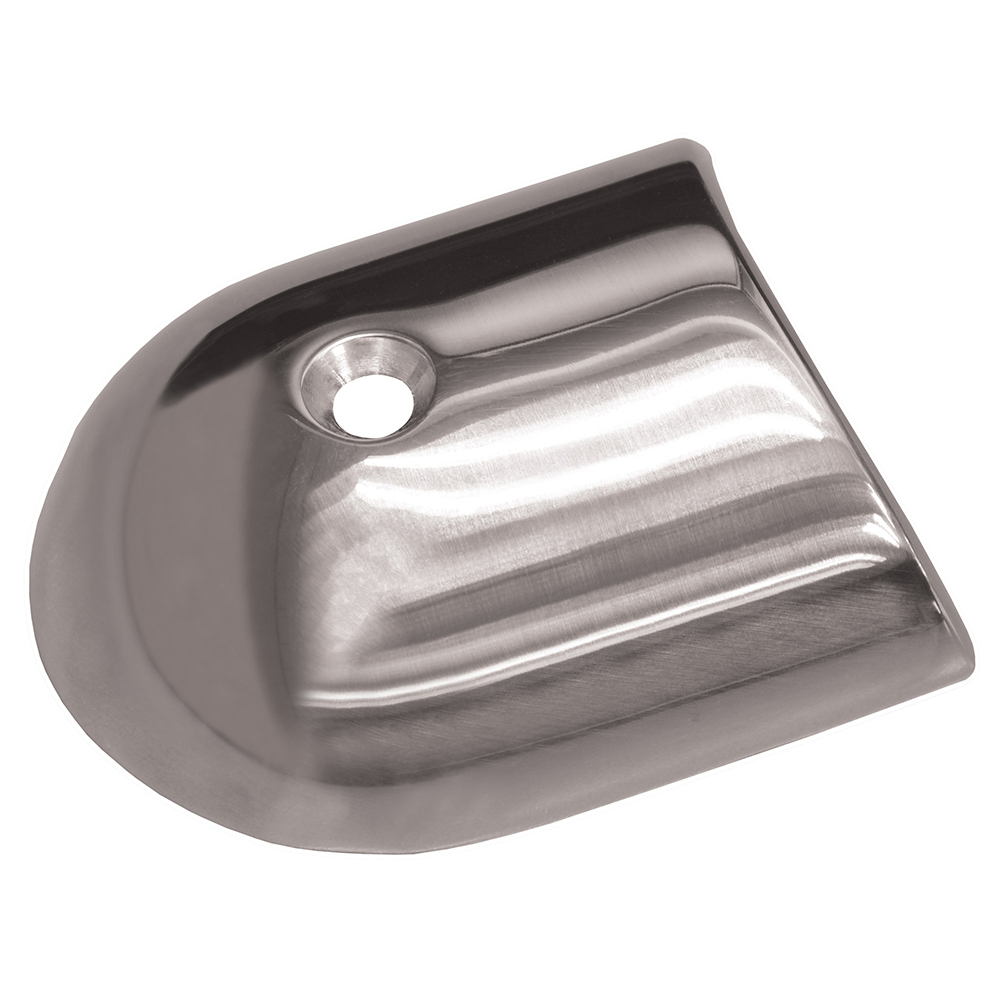 TACO Polished Stainless Steel 2-19/64’’ Rub Rail End Cap TACO Polished Stainless Steel 2-19/64’’ Rub Rail End Cap