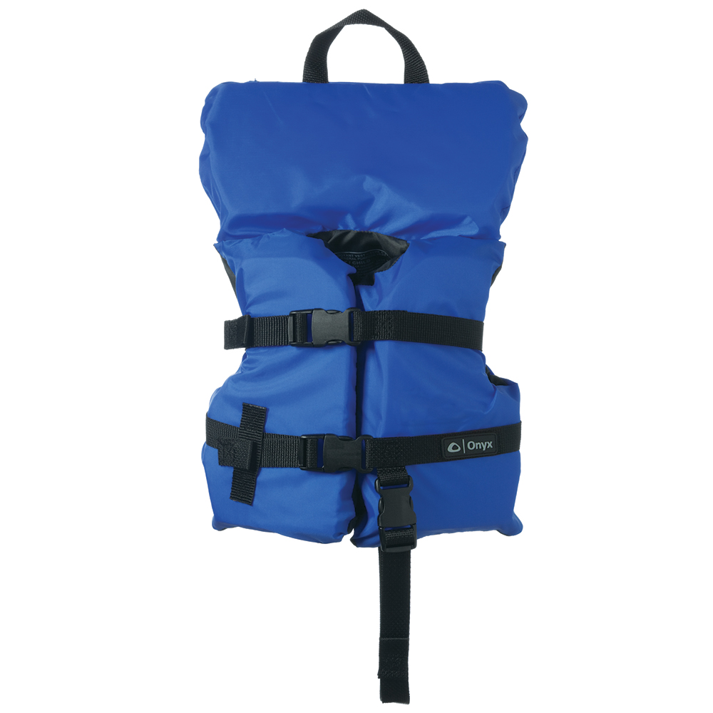 Onyx Nylon General Purpose Life Jacket – Infant/Child Under 50lbs – Blue Onyx Nylon General Purpose Life Jacket – Infant/Child Under 50lbs – Blue