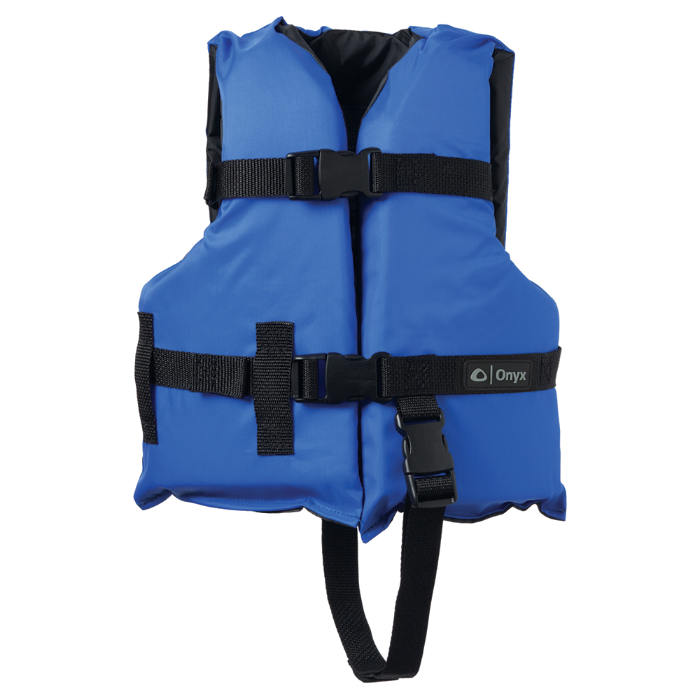 Onyx Nylon General Purpose Life Jacket – Child 30-50lbs – Blue Onyx Nylon General Purpose Life Jacket – Child 30-50lbs – Blue
