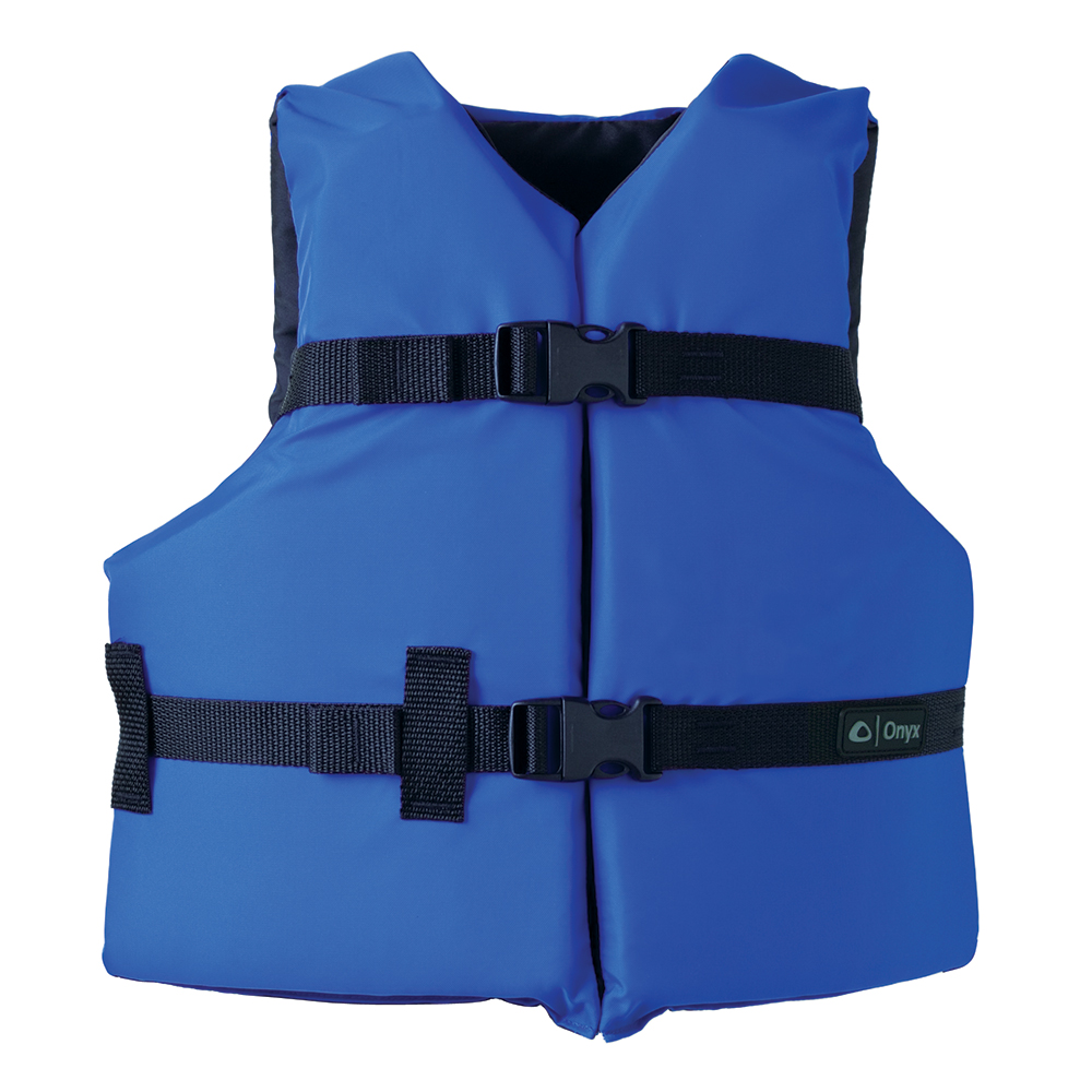Onyx Nylon General Purpose Life Jacket – Youth 50-90lbs – Blue Onyx Nylon General Purpose Life Jacket – Youth 50-90lbs – Blue