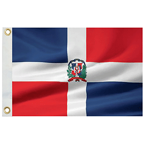 Taylor Made Dominican Republic Flag 12″ x 18″ Nylon