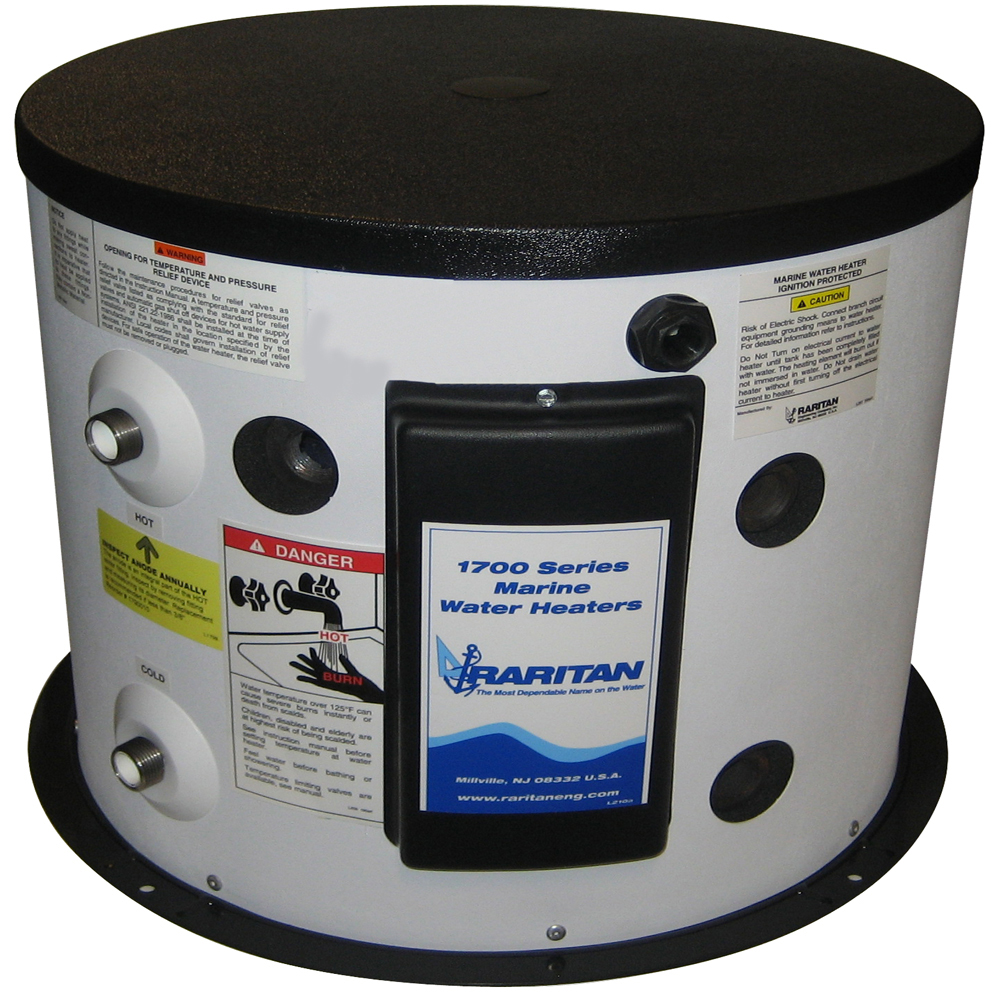 Raritan 20-Gallon Hot Water Heater w/Heat Exchanger – 4500w/240v Raritan 20-Gallon Hot Water Heater w/Heat Exchanger – 4500w/240v