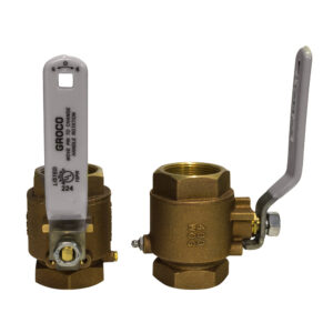 GROCO 3/8″ NPT Bronze In-Line Ball Valve