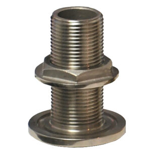 GROCO 2″ NPS NPT Combo Stainless Steel Thru-Hull Fitting w/Nut