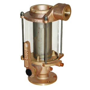 GROCO 1-1/2″ Ball Valve/Seacock & Raw Water Strainer Combo
