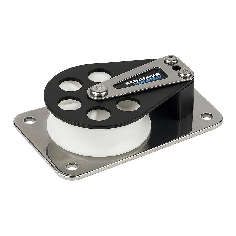 Schaefer Series 7 Flat Base/Aluminum Cheek/Delrin Sheave Schaefer Series 7 Flat Base/Aluminum Cheek/Delrin Sheave