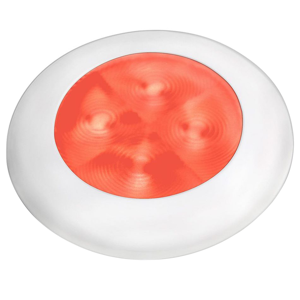 Hella Marine Red LED Round Courtesy Lamp – White Bezel – 24V Hella Marine Red LED Round Courtesy Lamp – White Bezel – 24V