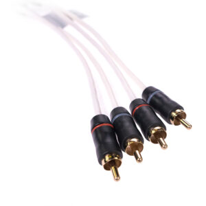 Fusion Performance RCA Cable – 4 Channel – 25'