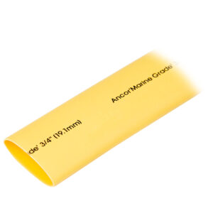 Ancor Heat Shrink Tubing 3/4″ x 48″ – Yellow – 1 Piece