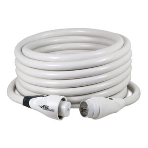 Marinco EEL 50A White Cordset – 125/250V – 50'