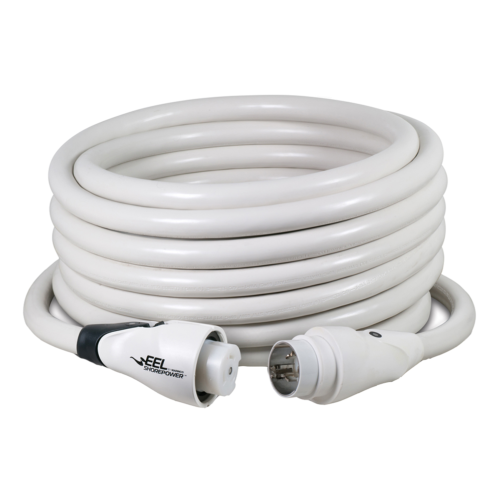 Marinco EEL 50A White Cordset – 125/250V – 50' Marinco EEL 50A White Cordset – 125/250V – 50'