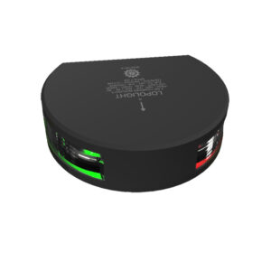 Lopolght Series 201-004 – Starboard & Port Sidelight – 2NM – Vertical Mount – Green/Red – Black Housing