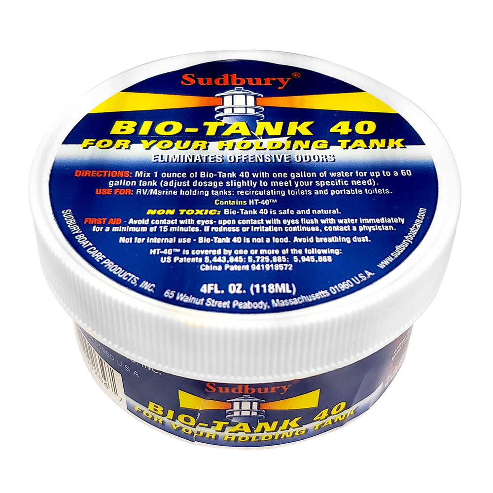 Sudbury Bio-Tank 40 Holding Tank Treatment – 4oz Sudbury Bio-Tank 40 Holding Tank Treatment – 4oz