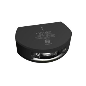 Lopolight Series 301-006 – Stern Light – 2NM – Vertical Mount – White – Black Housing