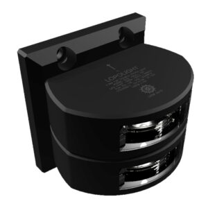 Lopolight Series 301-106 – Double Stacked Stern Light – 3NM – Vertical Mount -White – Black Housing