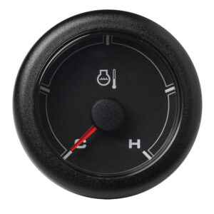 Veratron 52MM (2-1/16″) OceanLink Coolant Temperature Gauge (250&deg;F) – Black Dial & Bezel