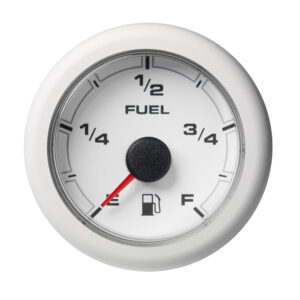 Veratron 52MM (2-1/16″) OceanLink Fuel Level Gauge – White Dial & Bezel
