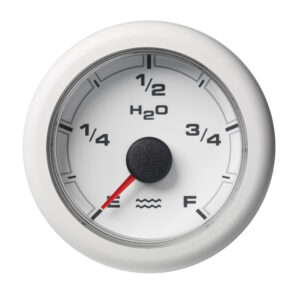 Veratron 52MM (2-1/16″) OceanLink Fresh Water Empty Gauge – White Dial & Bezel