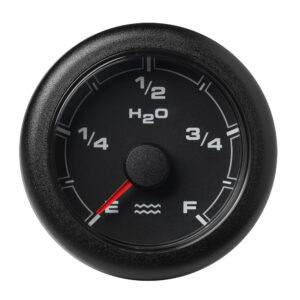 Veratron 52MM (2-1/16″) OceanLink Fresh Water Gauge – Black Dial & Bezel