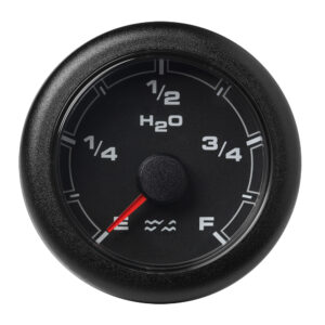 Veratron 52MM (2-1/16″) OceanLink Waste Water Gauge – Black Dial & Bezel