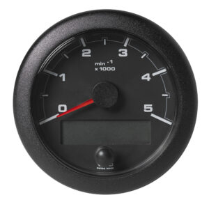 Veratron 3-3/8″ (85MM) OceanLink&reg; NMEA 2000&reg; Tachometer – 5000 RPM – Black Dial & Bezel