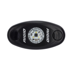 RIGID Industries A-Series Black High Power LED Light Single – Amber
