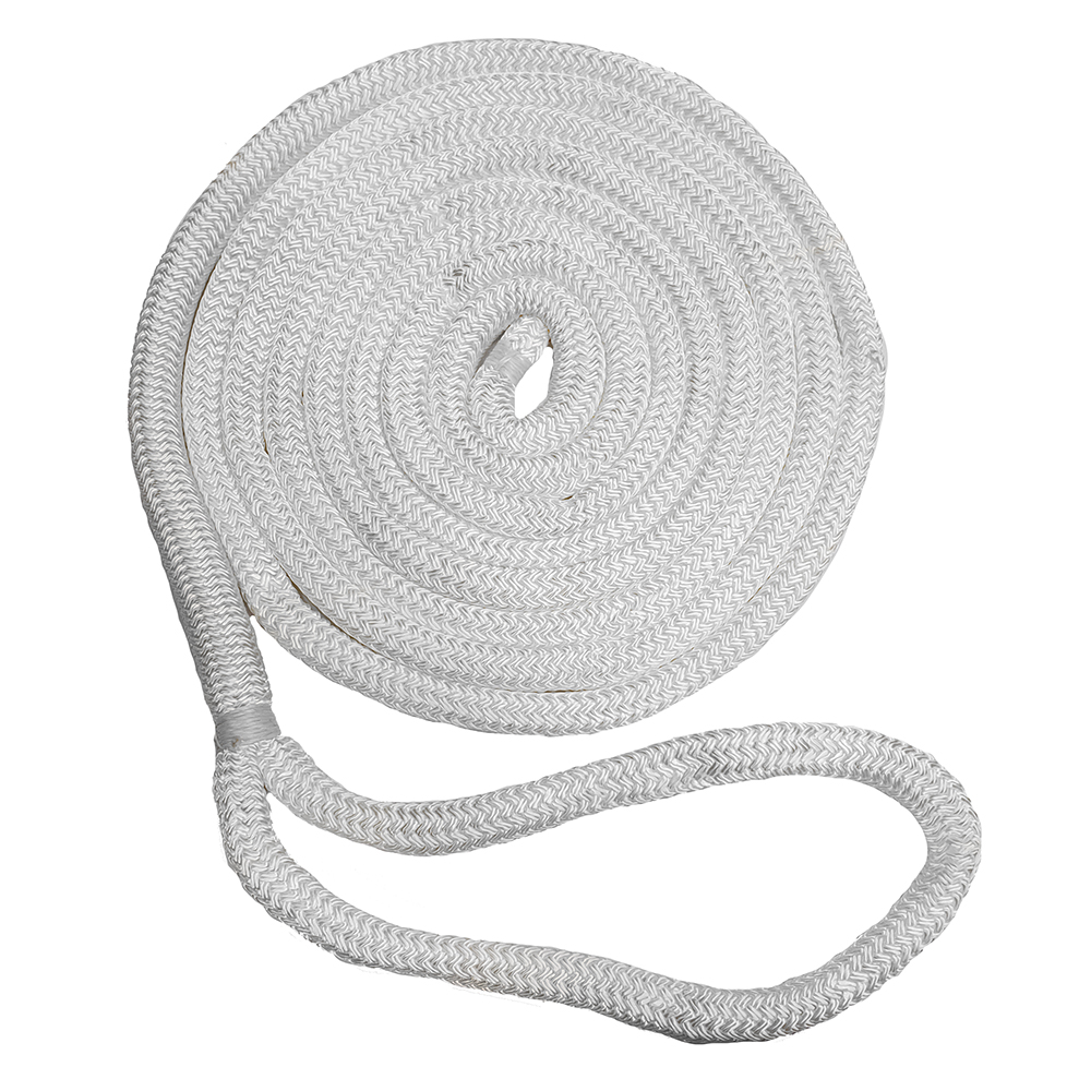 New England Ropes 1/2″ Double Braid Dock Line – White – 35' New England Ropes 1/2″ Double Braid Dock Line – White – 35'