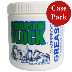 Corrosion Block High Performance Waterproof Grease – 16oz Tub – Non-Hazmat, Non-Flammable & Non-Toxic *Case of 6*