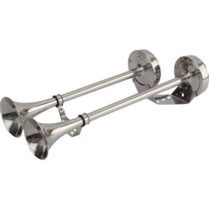 Sea-Dog MaxBlast Stainless Steel Trumpet 12V Horn – Dual