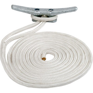Sea-Dog Double Braided Nylon Dock Line – 3/8″ x 10' – White