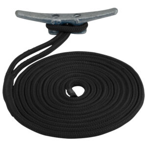 Sea-Dog Double Braided Nylon Dock Line – 5/8″ x 20' – Black