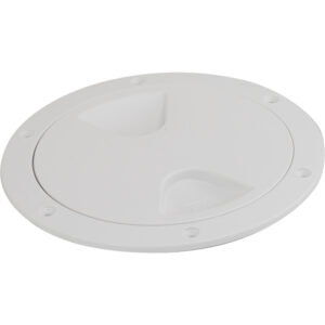 Sea-Dog Screw-Out Deck Plate – White – 4″