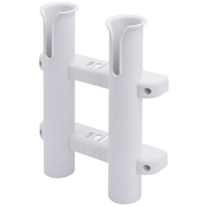 Sea-Dog Two Pole Side Mount Rod Storage Rack – White