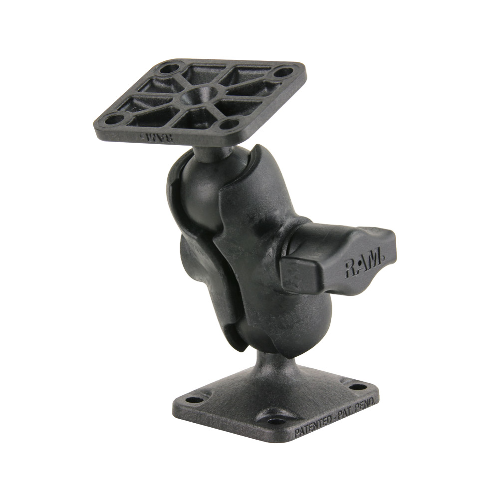 RAM Mount Composite Drill-Down Double Ball Mount w/Rectangle AMPS Plates RAM Mount Composite Drill-Down Double Ball Mount w/Rectangle AMPS Plates